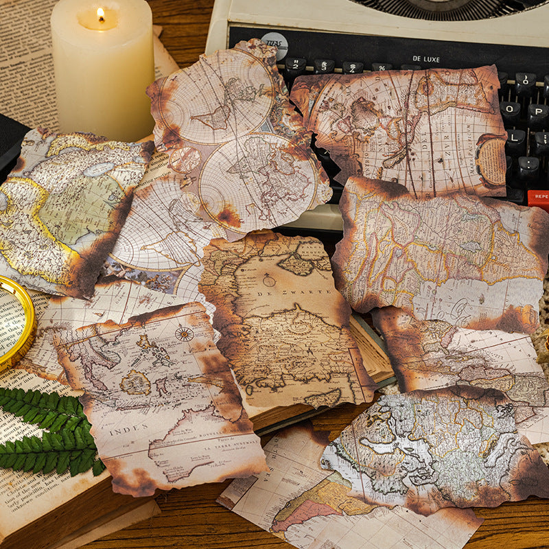 Burnt Debris Series Vintage Scrapbook Paper