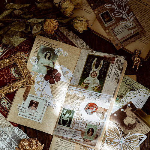 Alice tea party series vintage scrapbooking paper