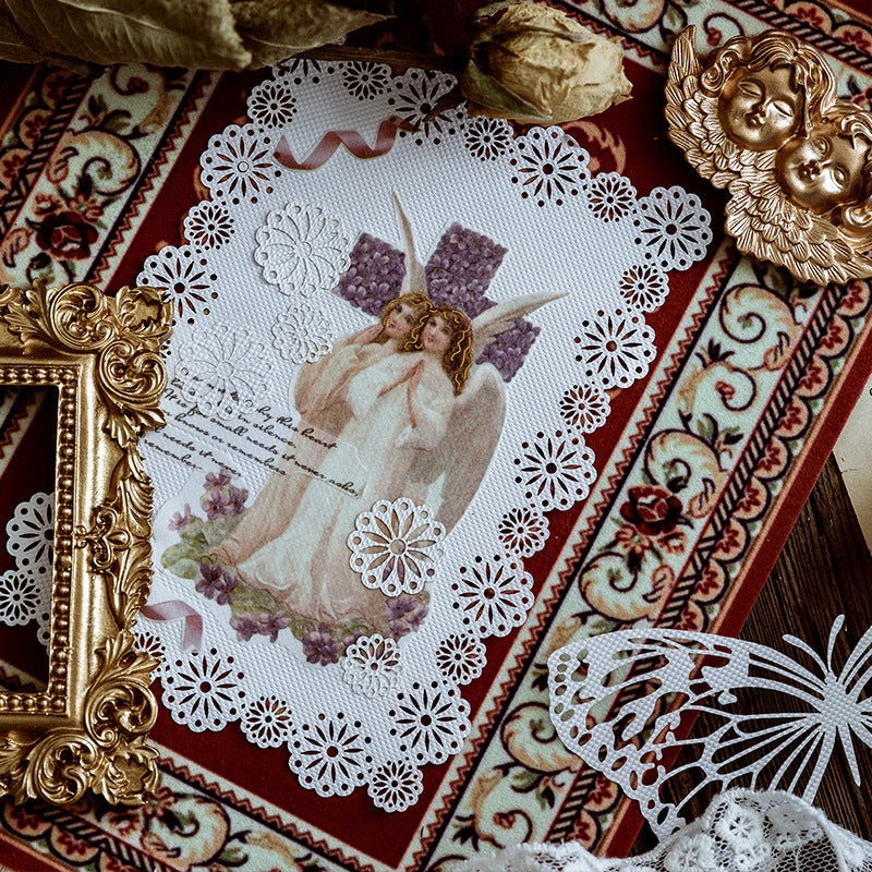 Alice tea party series vintage scrapbooking paper