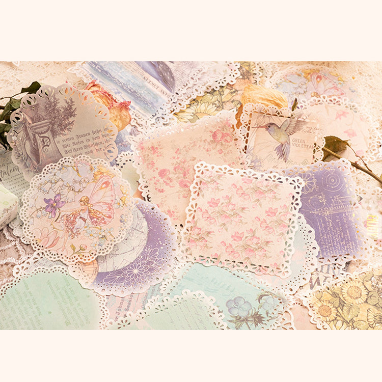 Light Vintage Lace Hollow Paper