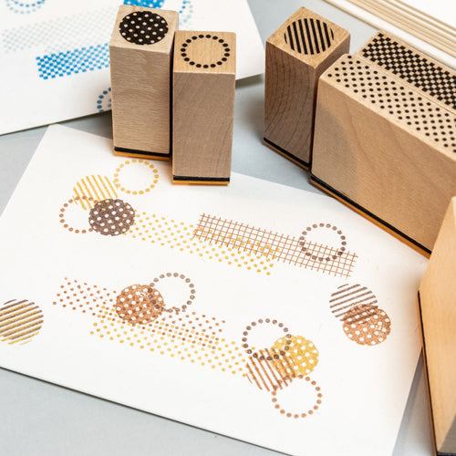 Basic Geometric Wooden Stamps