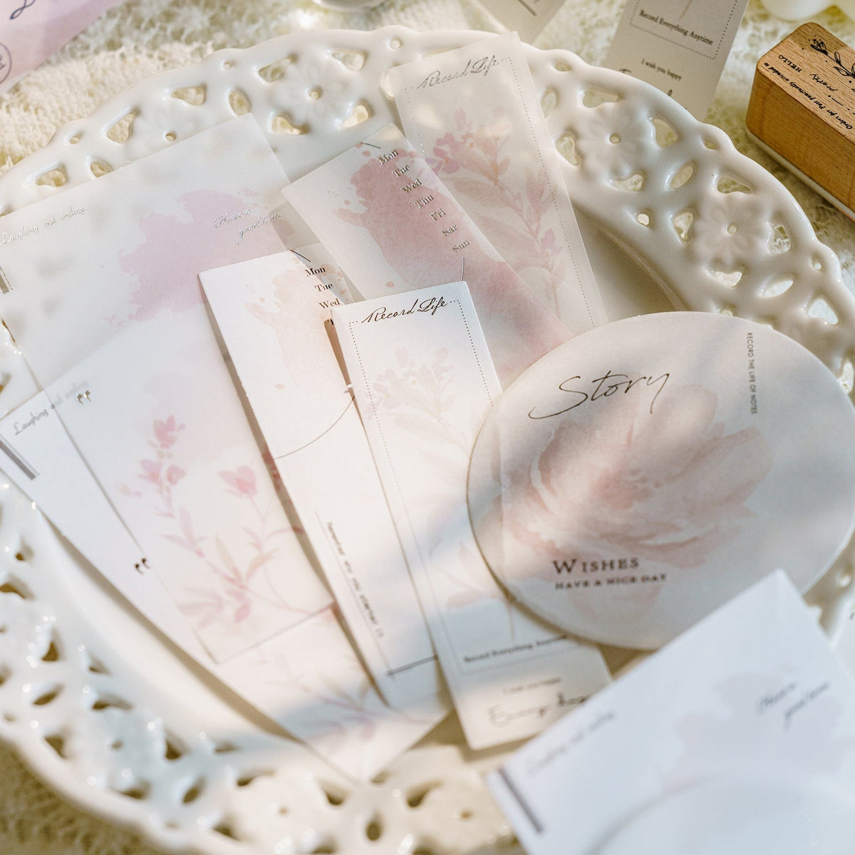 Listen to the Secret of Flower Paper 15pcs
