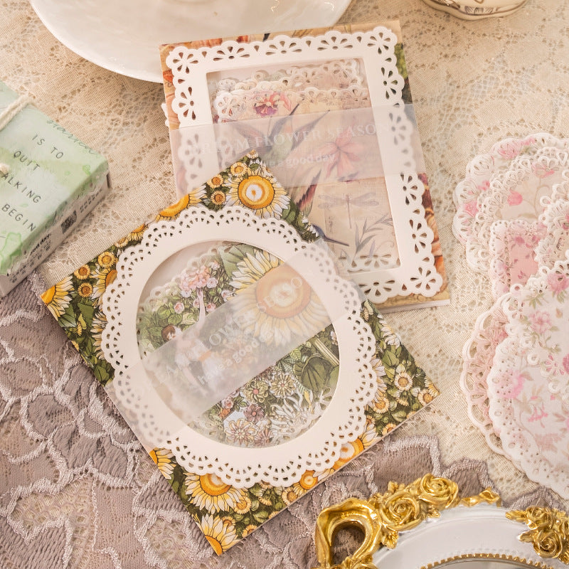 Light Vintage Lace Hollow Paper