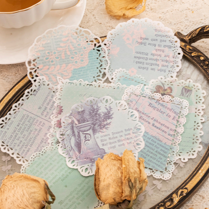Light Vintage Lace Hollow Paper