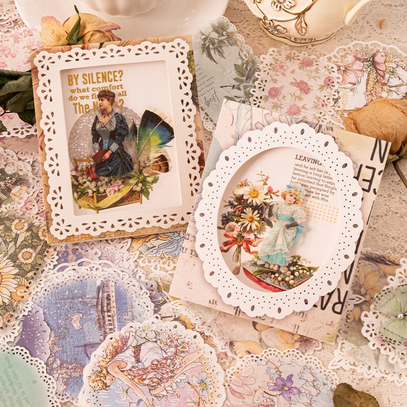 Light Vintage Lace Hollow Paper