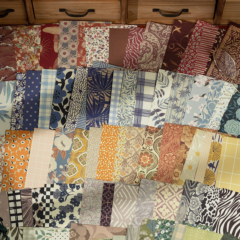 YUXIAN Time Warmth Series Vintage Scrapbook Papers