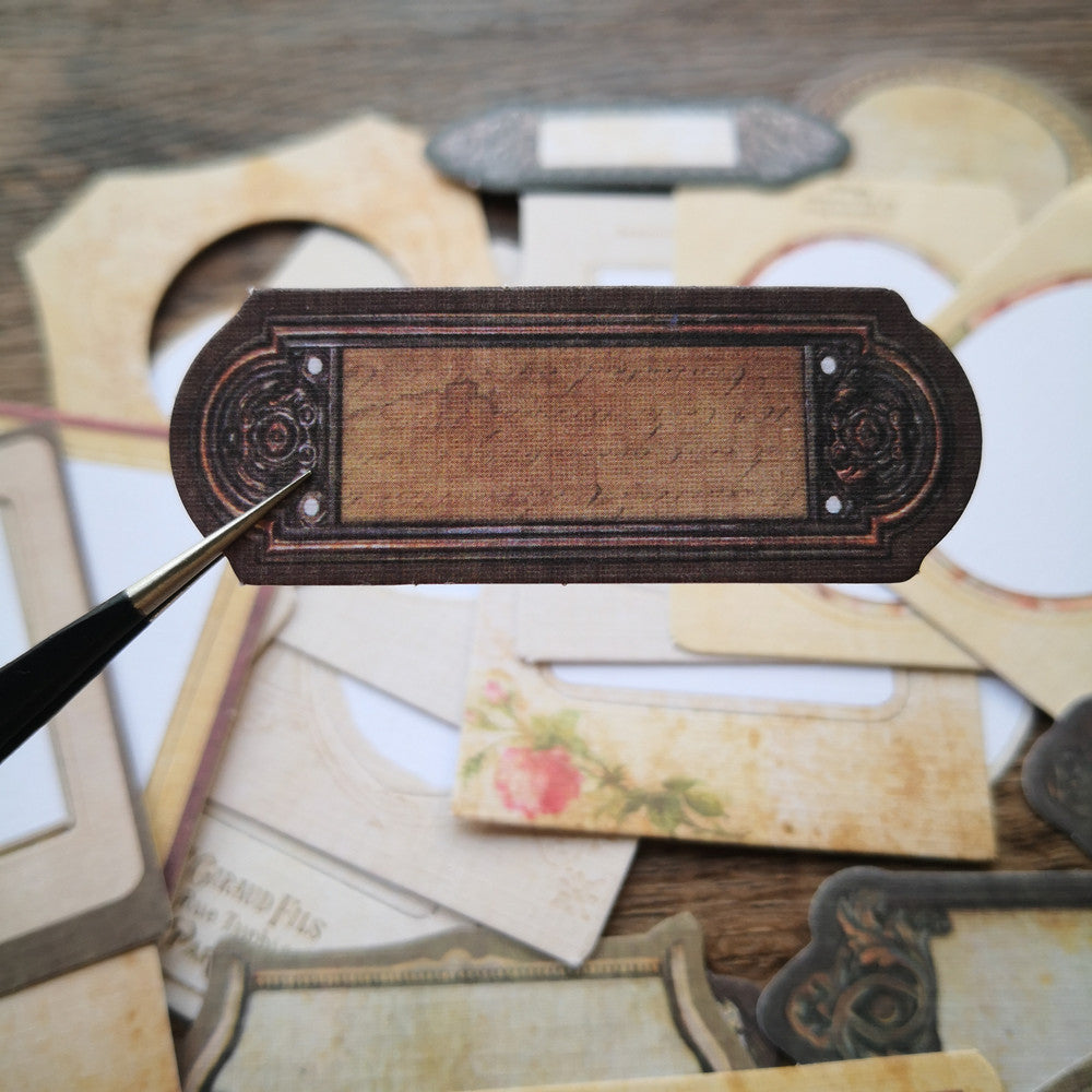 Vintage Decorative Frame Scrapbook Paper 29PCS