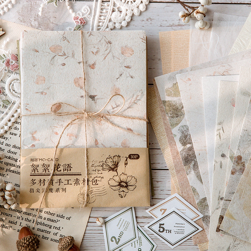 Vintage Multi-Material Scrapbook Paper
