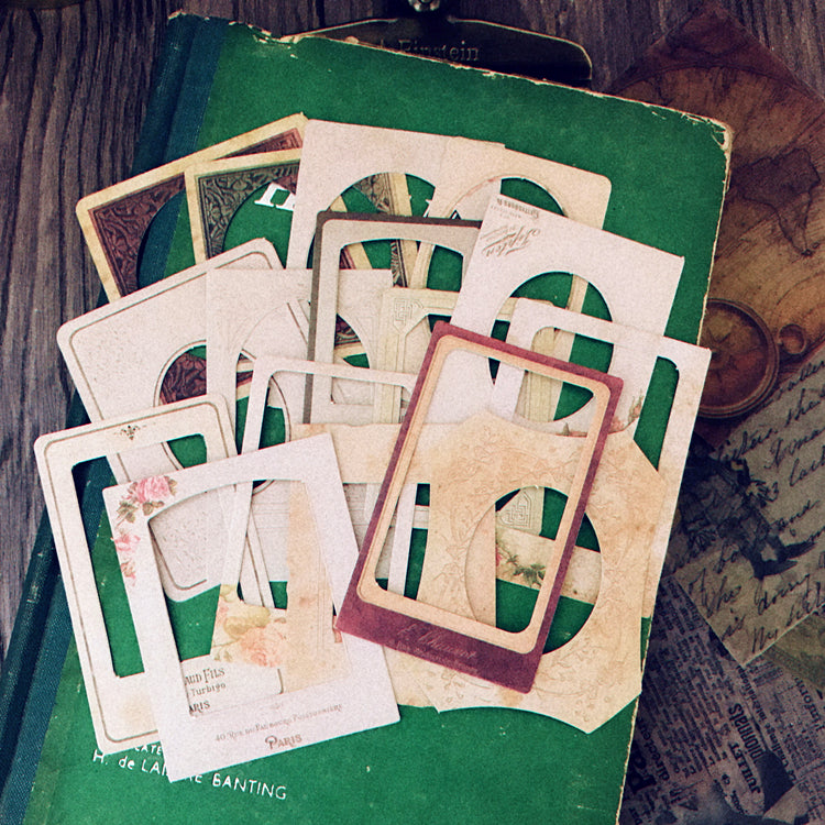 Vintage Decorative Frame Scrapbook Paper 29PCS