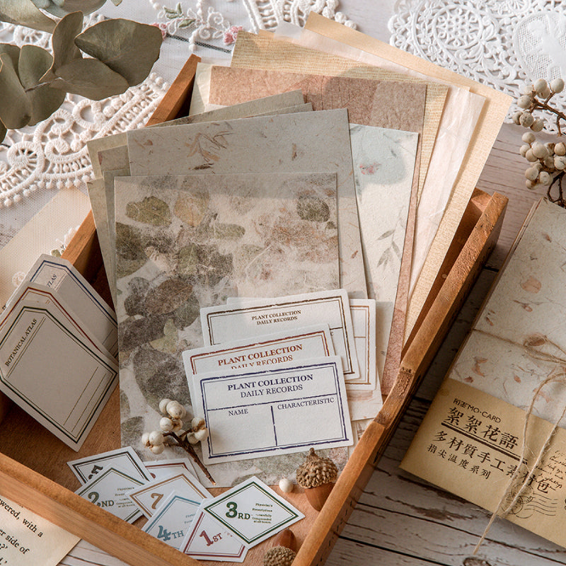 Vintage Multi-Material Scrapbook Paper
