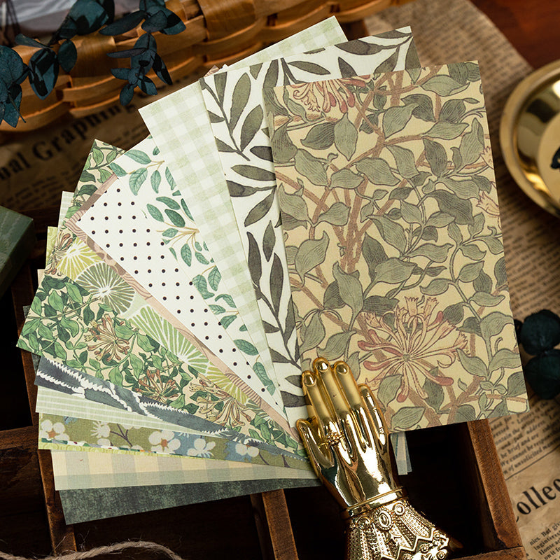 YUXIAN Time Warmth Series Vintage Scrapbook Papers