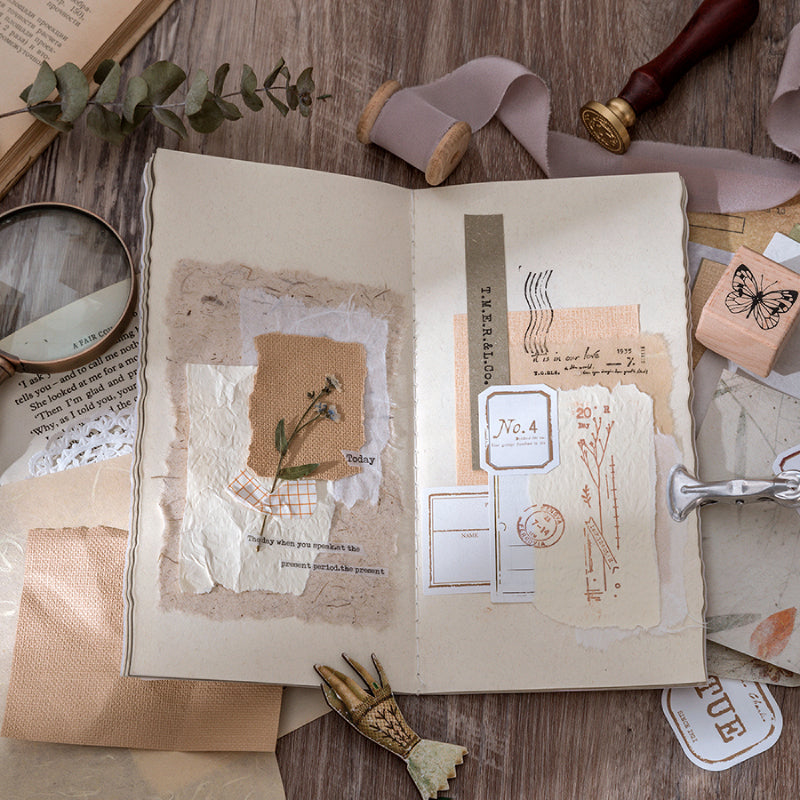 Vintage Multi-Material Scrapbook Paper