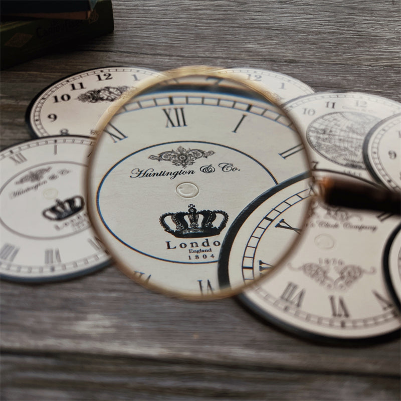 ZX Vintage Black and White Clock Paper
