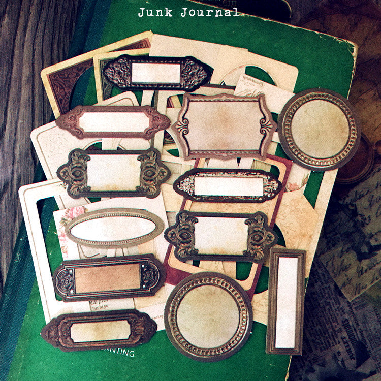 Vintage Decorative Frame Scrapbook Paper 29PCS