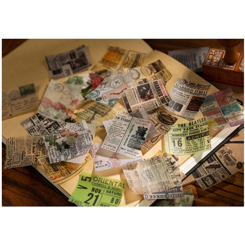 365 Mini Vintage-Style Journal Paper Set