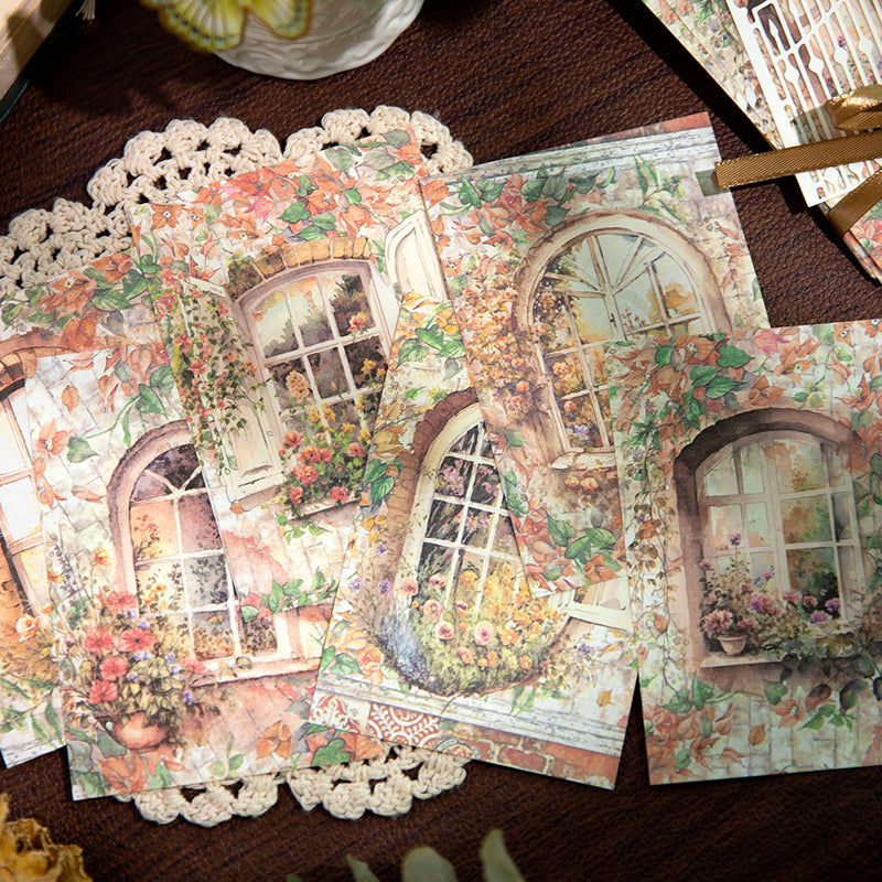 Window Theme Scrapbook Paper